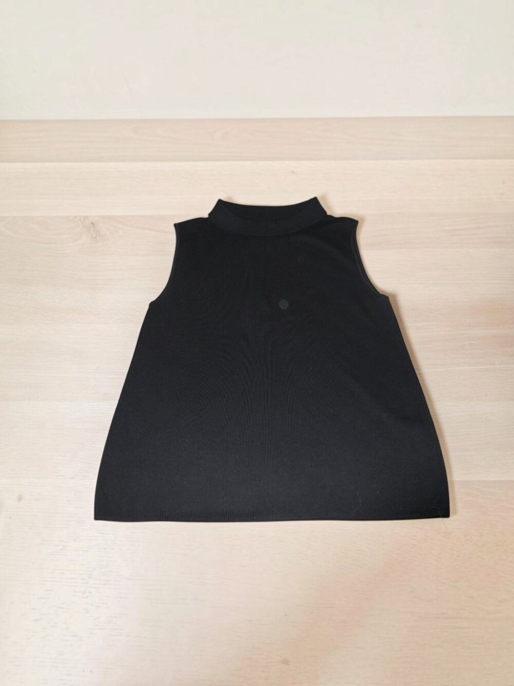 Talbots Mock Cowl Neck Black Stretch Sleeveless Top/Sweater -XL? - EUC